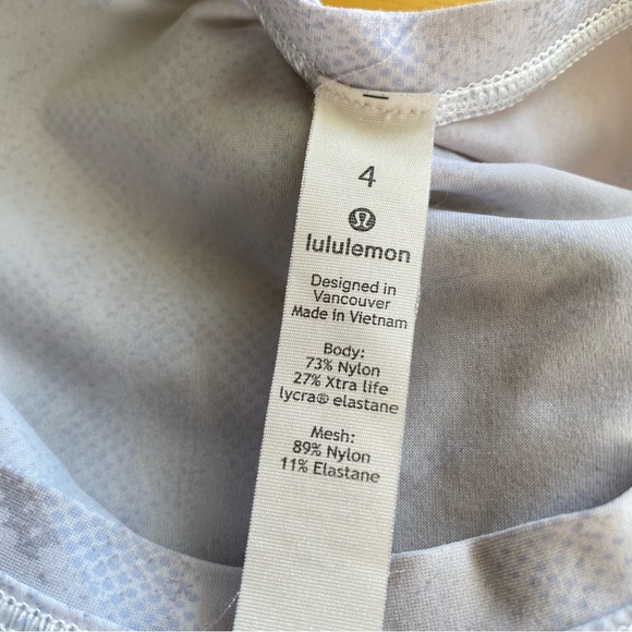 Lululemon Ace Tank Jasmine White Multi - Picture 5 of 8